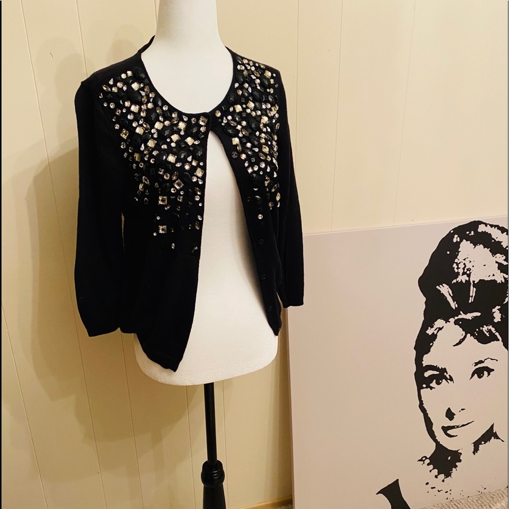 Ann Taylor beaded cardigan